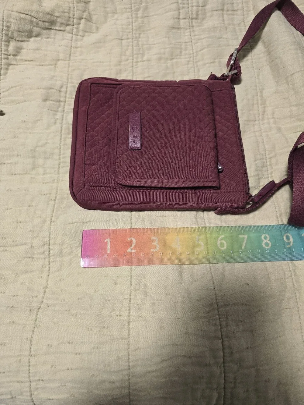 Vera Bradley Quilted Crossbody in Plum Wine